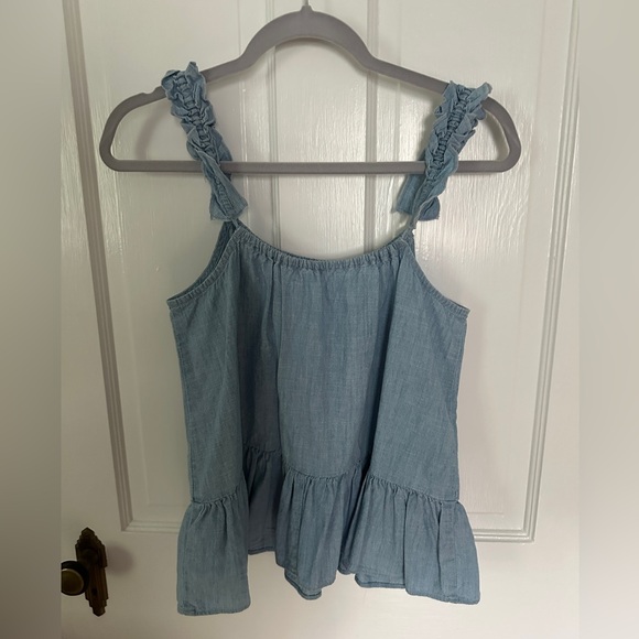 Madewell | Denim Peplum Cami | Size: 0 - Picture 4 of 5